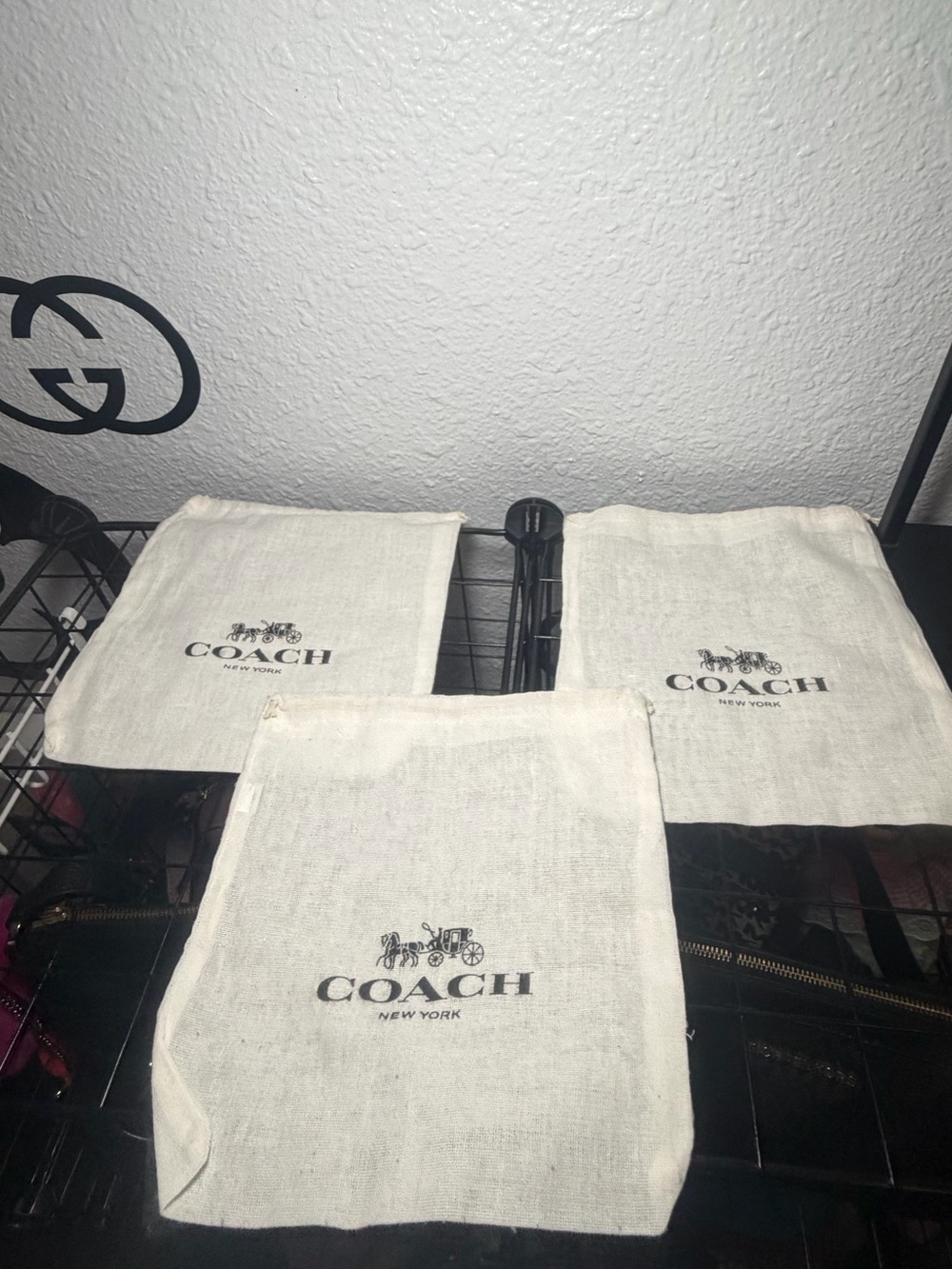 Coach New York Dust Bags – Set of 3 - 8X8
